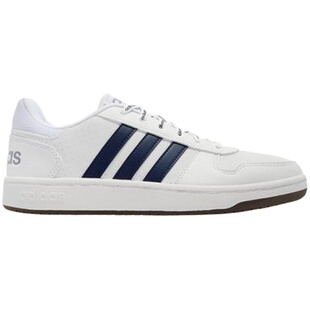 正品阿迪达斯HOOPS 2.0低帮耐磨男女复古运动休闲鞋板鞋GZ7969