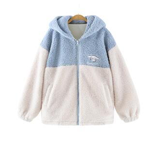 玉桂狗女童外套羊羔毛连帽秋冬童装2025新款儿童保暖棉衣棉服洋气