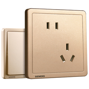 西门子开关插座致典日曜金家用五孔一开空调面板套餐官方旗舰店