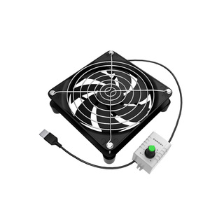 新升级12CM超静音耐用USB路由器电视猫风扇5V电脑机箱主机散热器