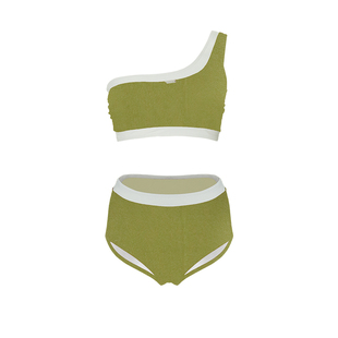 atlanticbeach2025新款海边度假分体泳衣女高级感温泉泳装两件套