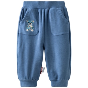 [玩偶之家]aqpa爱帕儿童裤子德绒秋冬保暖宝宝毛绒长裤运动裤外出