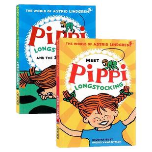 长袜子皮皮和斯奈克尔狩猎2册套装英文原版 Pippi Longstocking and the Snirkle Hunt 儿童童话故事经典冒险小说阿斯特丽德林格伦