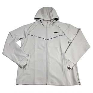 李宁卫衣男篮球系列时尚舒适简约常规休闲开衫连帽卫衣YWDU453-