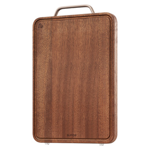 苏泊尔乌檀木菜板家用抗菌防裂双面砧板厨房实木切菜板水果刀案板