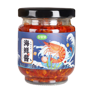 珍星鲜海鲜酱瑶柱XO酱即食下饭酱干贝虾仁酱家用炒饭拌面火锅酱料