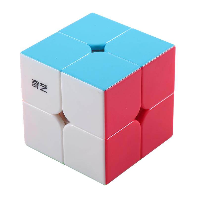 奇艺实色二阶魔方顺滑版小学生