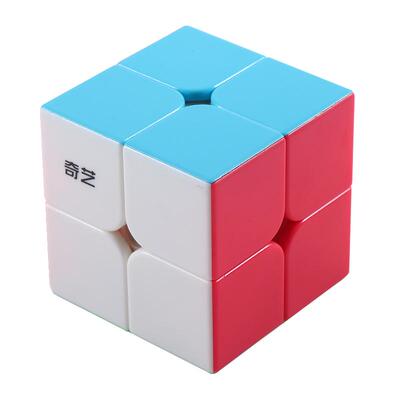 奇艺实色二阶魔方顺滑版小学生