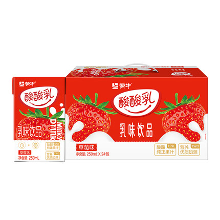 【天猫U先】蒙牛酸酸乳草莓味乳