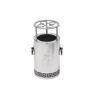 御质户外304钢气化炉露营围炉煮茶烧水焚火桶酒精柴火篝火箭炉