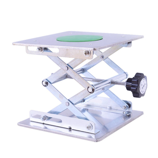 小型不锈钢升降台微型手动升降器水平仪支架实验室升降台免费专票