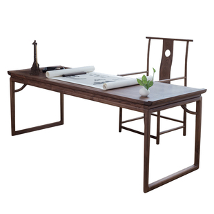 书法桌家用客厅书桌实木书画桌中式仿古毛笔写字台古风国画书法桌