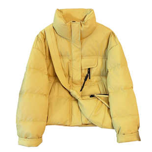 黑色新国标90白鸭绒羽绒服女2025冬装新款今年流行爆款pu皮衣外套