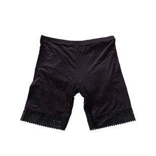 2条 加肥加大码胖mm防走光安全裤莫代尔蕾丝三分裤女夏季打底短裤