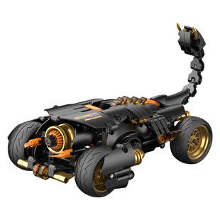 迪库积木酷小砖超爆改跑车收藏机械科技组益智男孩子礼物汽车玩具