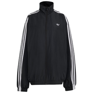 Adidas阿迪达斯三叶草女装2026春季复古宽松运动夹克外套KD2894