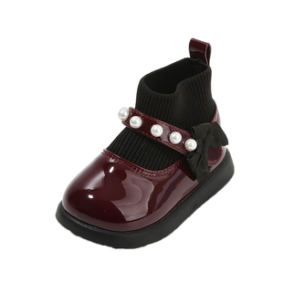 秋冬季女宝宝二棉鞋子1一3周岁小童公主短靴子加绒保暖软底婴儿鞋