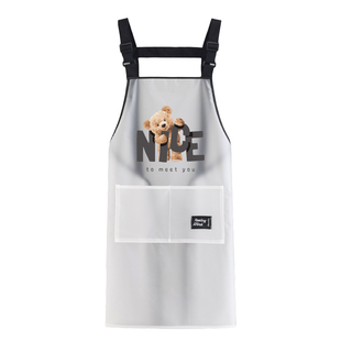 防水防油围裙家用厨房做饭定制印字logo餐饮耐脏工作服水产重油区