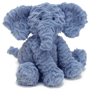 英国Jellycat波浪毛大象毛绒玩具安抚玩偶儿童公仔娃娃生日礼物