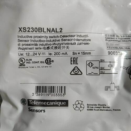 议价全新施耐德特勒美科传感器XS230BLPAL2/BLNAL2C/BLNAM12/BLPA
