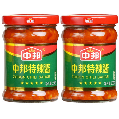中邦辣椒酱特辣王230g*2瓶