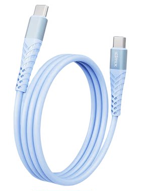 idmix大麦双C口100W数据线Type-C硅胶PD快充线PD适用于15系列双Type-C平板MacBook电脑iPad Pro数据线