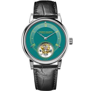 维杰豪兹原创限量中国风正品手表男机械表陀飞轮镂空真皮防水男表