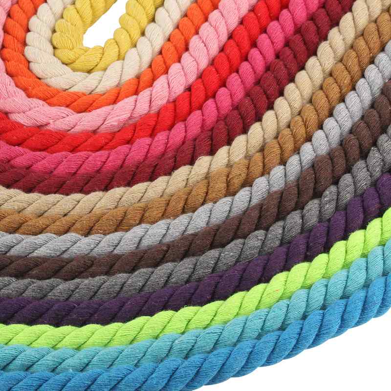 1厘米粗棉绳现货彩色红色10毫米棉线10mm粗春节中国结绳子编织