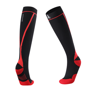 莱马 保护小腿肌能压缩袜户外运动跑步骑行耐磨吸汗透气长筒袜子