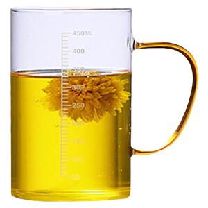 家用耐高温牛奶杯微波炉可加热专用玻璃杯带刻度杯子早餐喝奶水杯