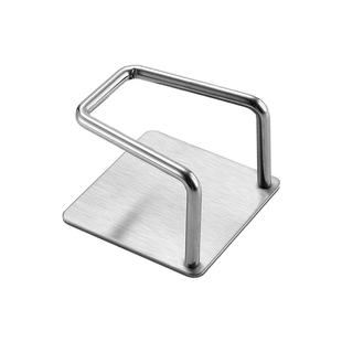 304不锈钢免打孔洗碗海绵沥水厨房水槽盖钢丝球擀面杖挂钩收纳架