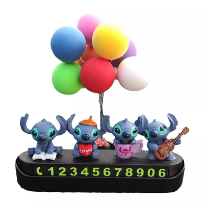 临时停车牌汽车摆件可爱车载公仔