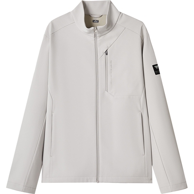 探拓户外男士薄绒内里软壳衣