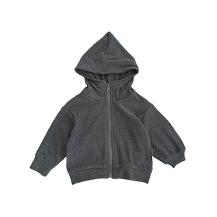 男童外套2026春装新款女宝宝洋气秋季连帽卫衣婴幼儿百搭开衫上衣