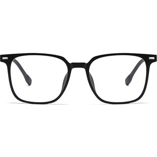 超轻!黑框眼镜男款大框gm陈泽同款眼镜框素颜眼镜架大脸可配度数