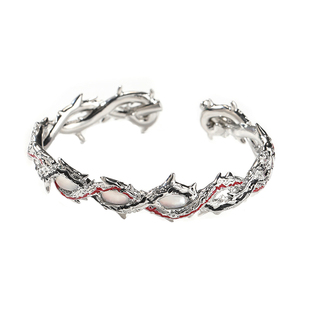 sasi寄生项链衍生款暗黑荆棘猫眼寄生手镯复古街头个性手环男女潮