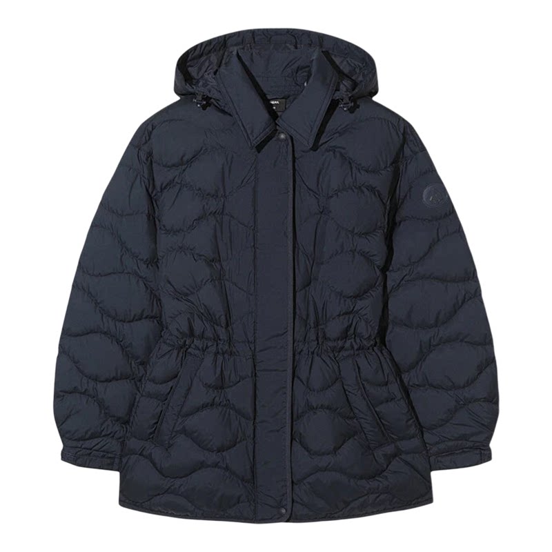 NEPA女可拆连帽轻量中长羽绒服