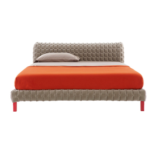 小品大作小户型奶油风布艺床写意空间床网红床少女主卧床设计师款