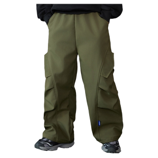 ask童装儿童裤子2026春季新款男童户外休闲复古工装裤伞兵裤长裤