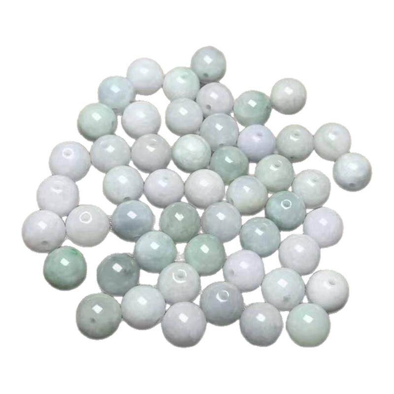 隆慈缘翡翠Ａ货缅甸玉3.5-8mm-10mm散珠混批翡翠Ａ货玉珠子圆珠
