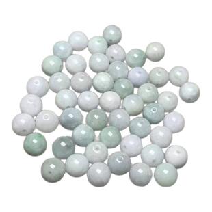 隆慈缘翡翠Ａ货缅甸玉3.5-8mm-10mm散珠混批翡翠Ａ货玉珠子圆珠