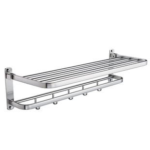 九牧毛巾架免打孔厨卫官方旗舰店浴巾架卫浴太空铝置物架