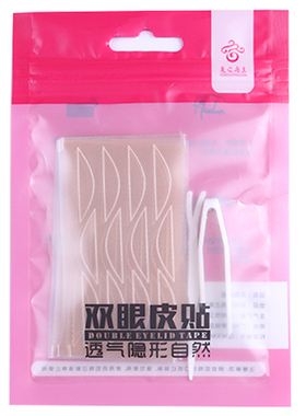 带胶水蕾丝双眼皮贴女男士网状