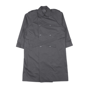 碧舍韩国中长款风衣男士2025春季新品韩版潮流帅气宽松双排扣外套