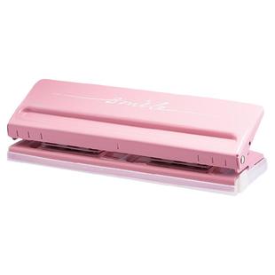 可得优6孔打孔器文具装订多孔奇葩A6打孔活页安静书a5六孔机A5手动超大打孔器a4三孔3孔6页19mmb5带标尺9170