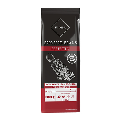 意大利瑞吧中深烘焙金装咖啡豆
