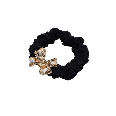 阿吉豆发圈女珍珠水钻马尾肠圈