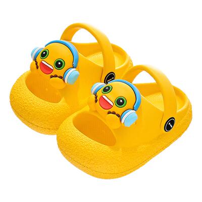奶龙拖鞋儿童男童洞洞鞋夏季踩屎感厚底幼儿宝宝拖鞋小童小孩