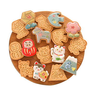 日式ABS饼干模卡通圣诞节和风