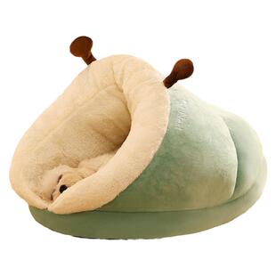 kimpets 拖鞋狗窝冬季保暖半封闭式狗狗睡觉用人宠共用狗垫子狗床